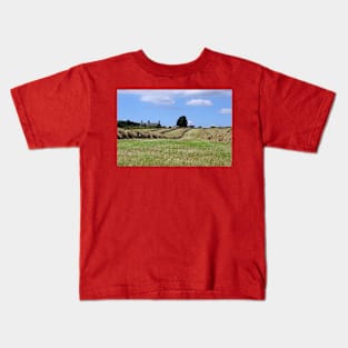 In the Hay Rows Kids T-Shirt